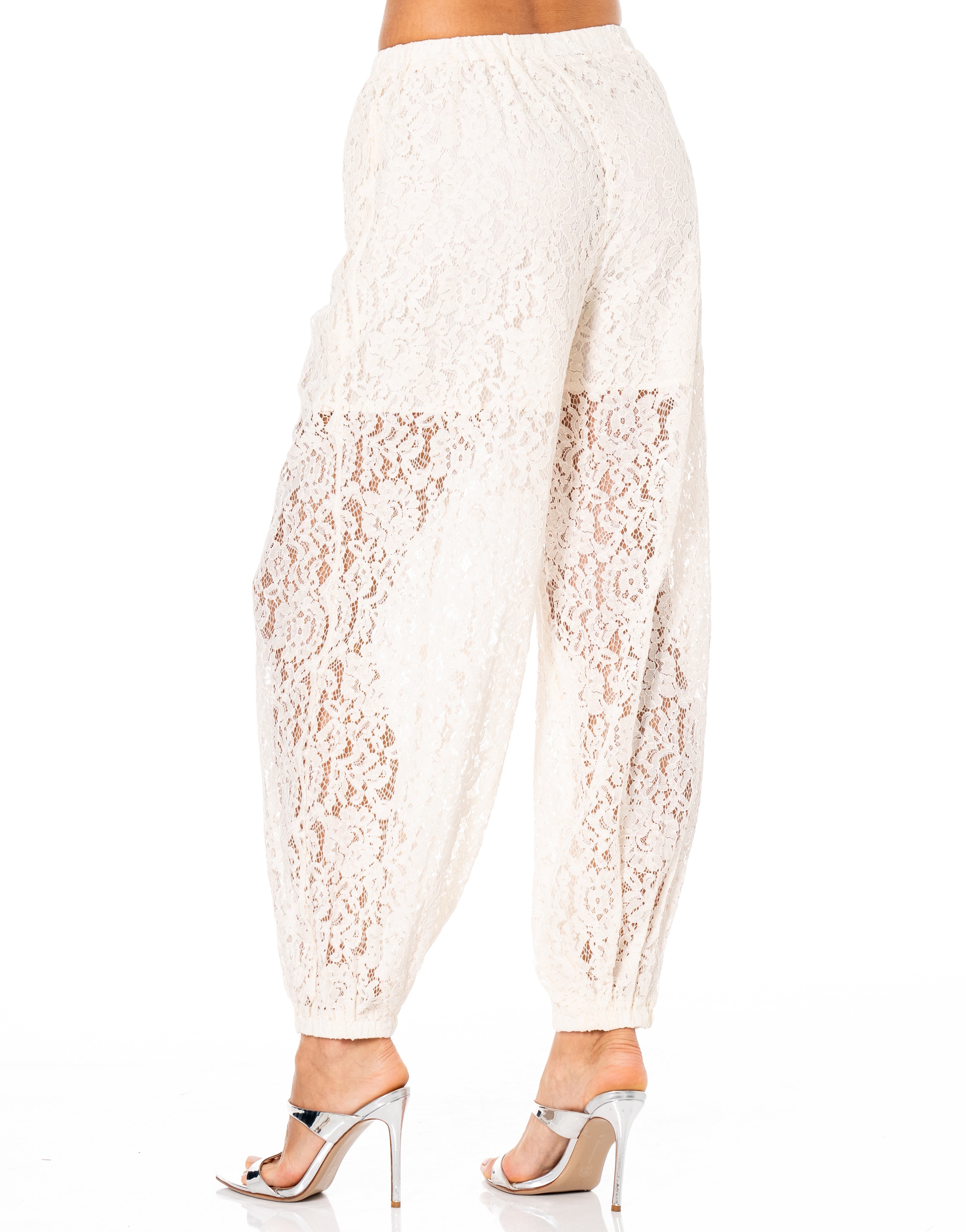 Sheer Balloon Pant - Apricot