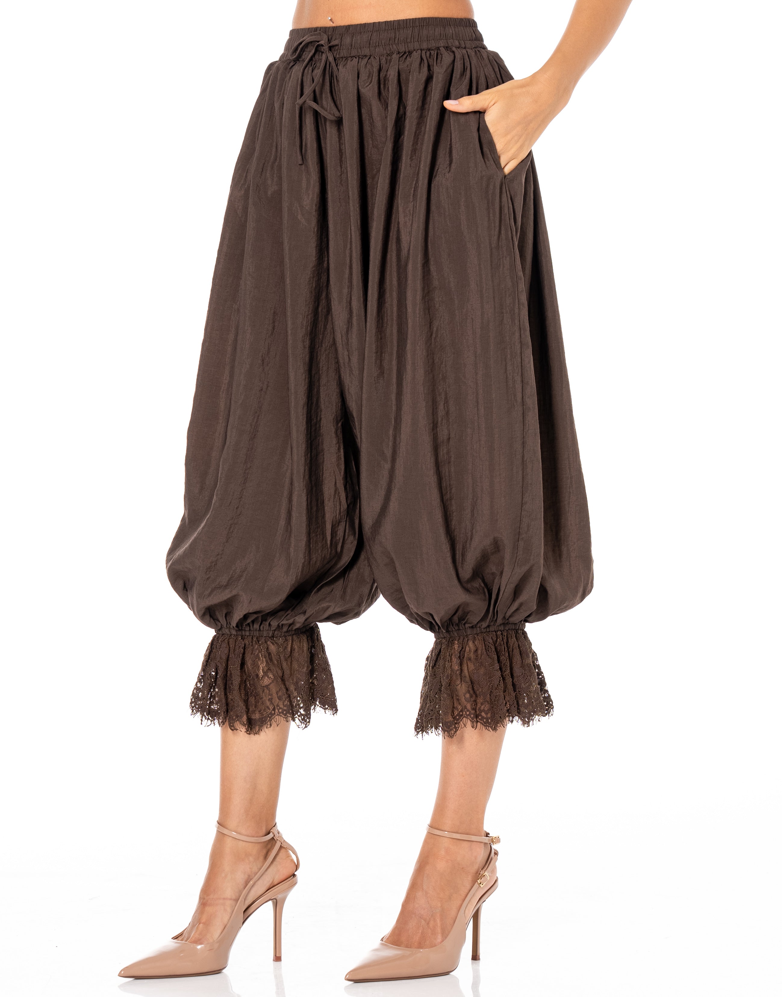 Balloon Harem Pant - Coffee