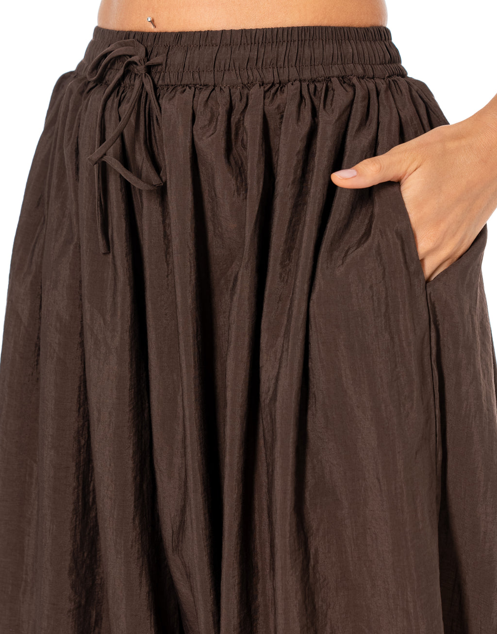 Balloon Harem Pant - Coffee