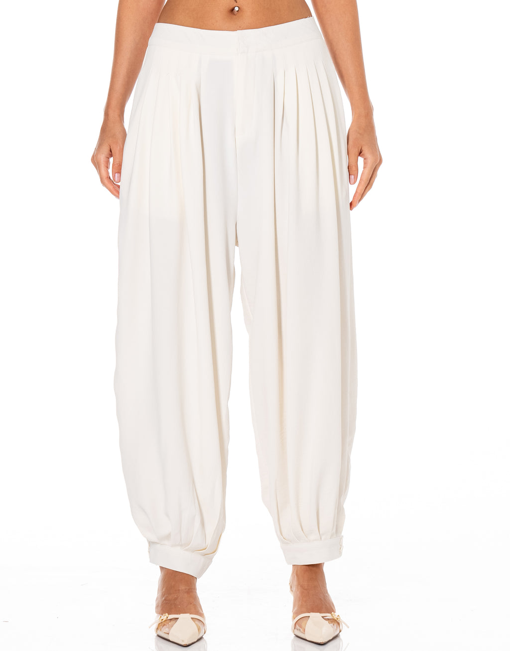 Balloon Harem Pant - Apricot