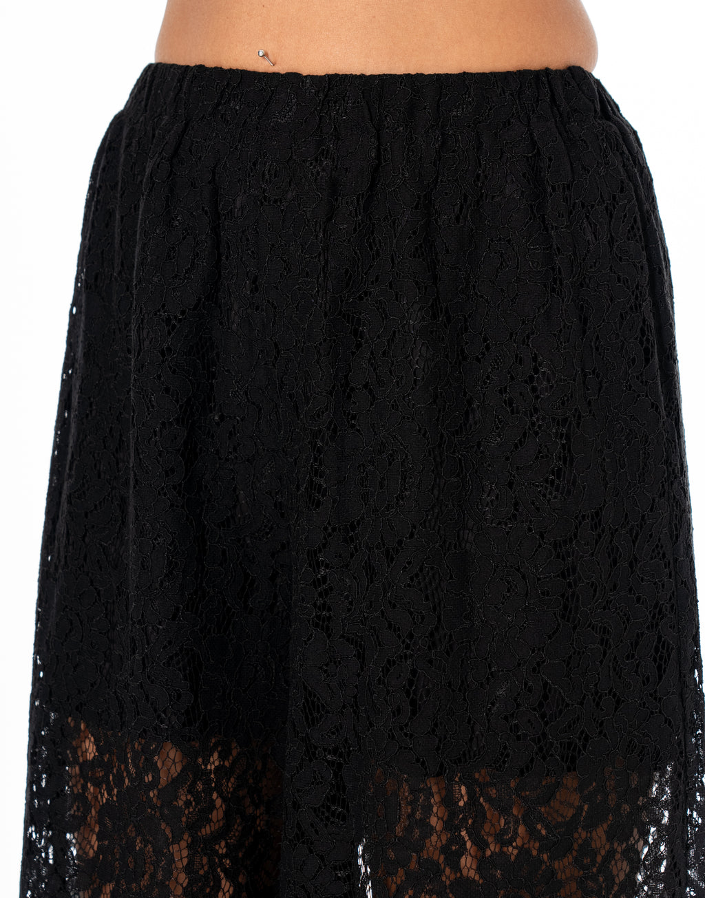 Sheer Balloon Pant - Black