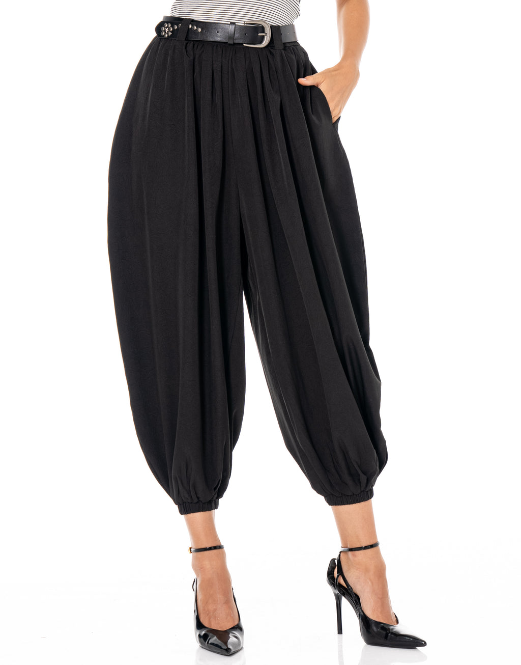 Balloon Harem Pant - Black