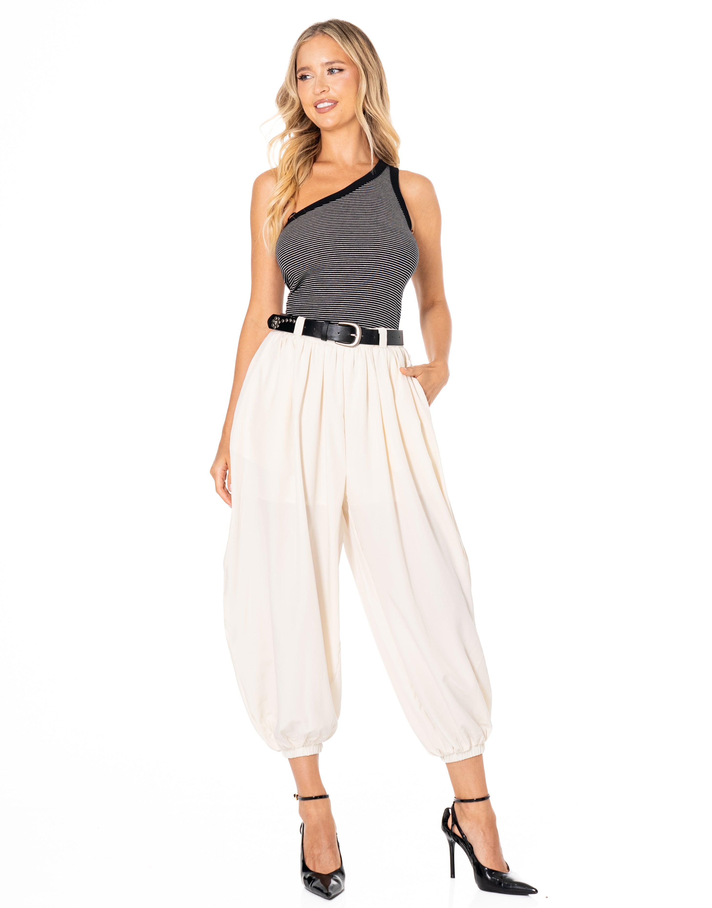 Balloon Harem Pant - Apricot