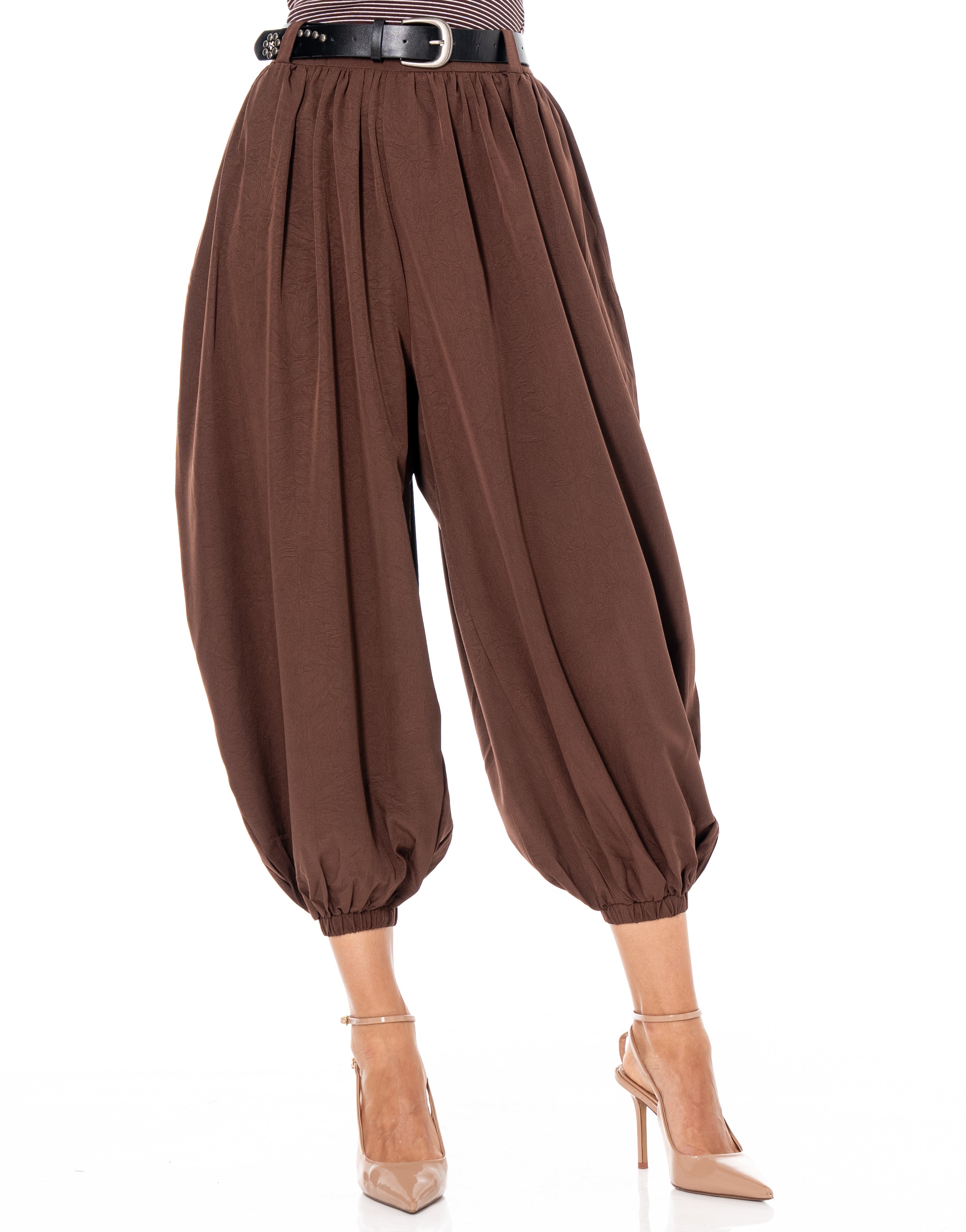 Balloon Harem Pant - Coffee