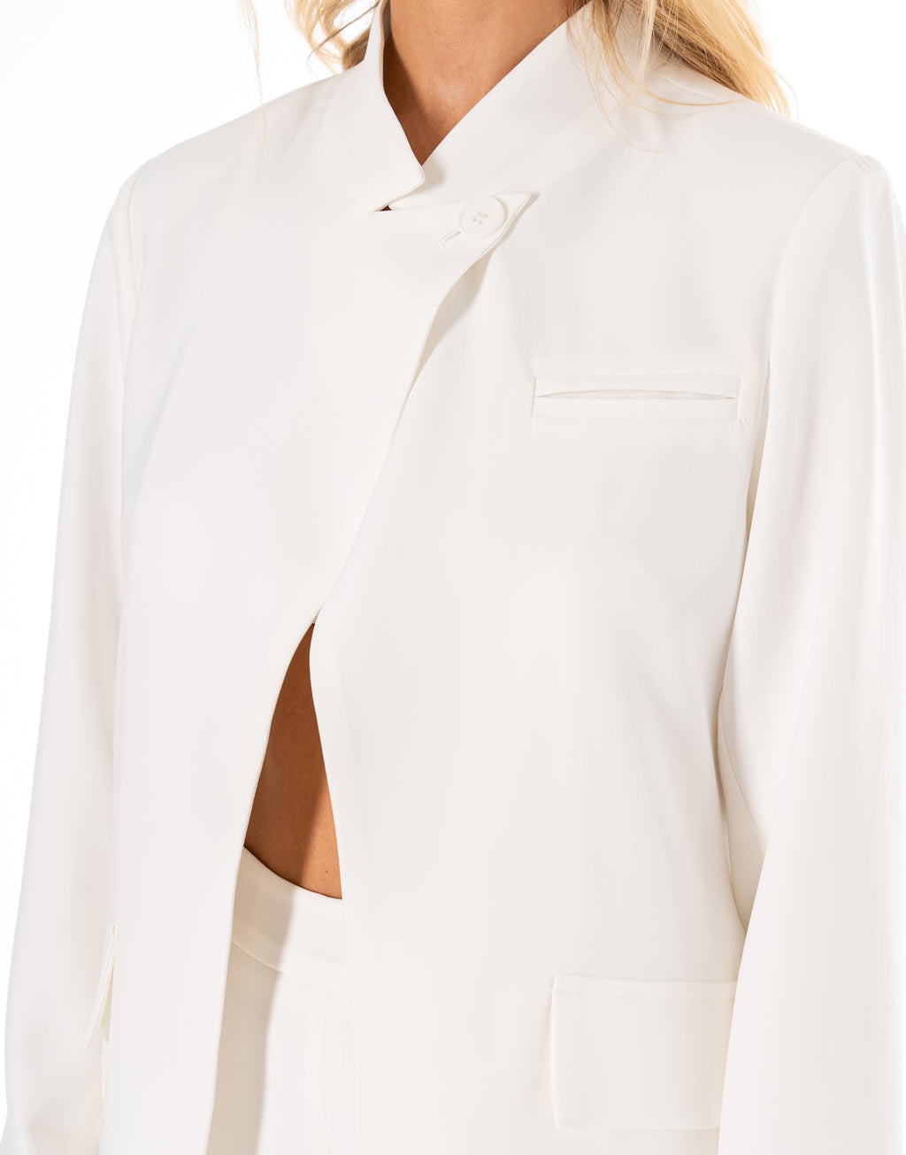 Blazer And Short Two-Piece - White