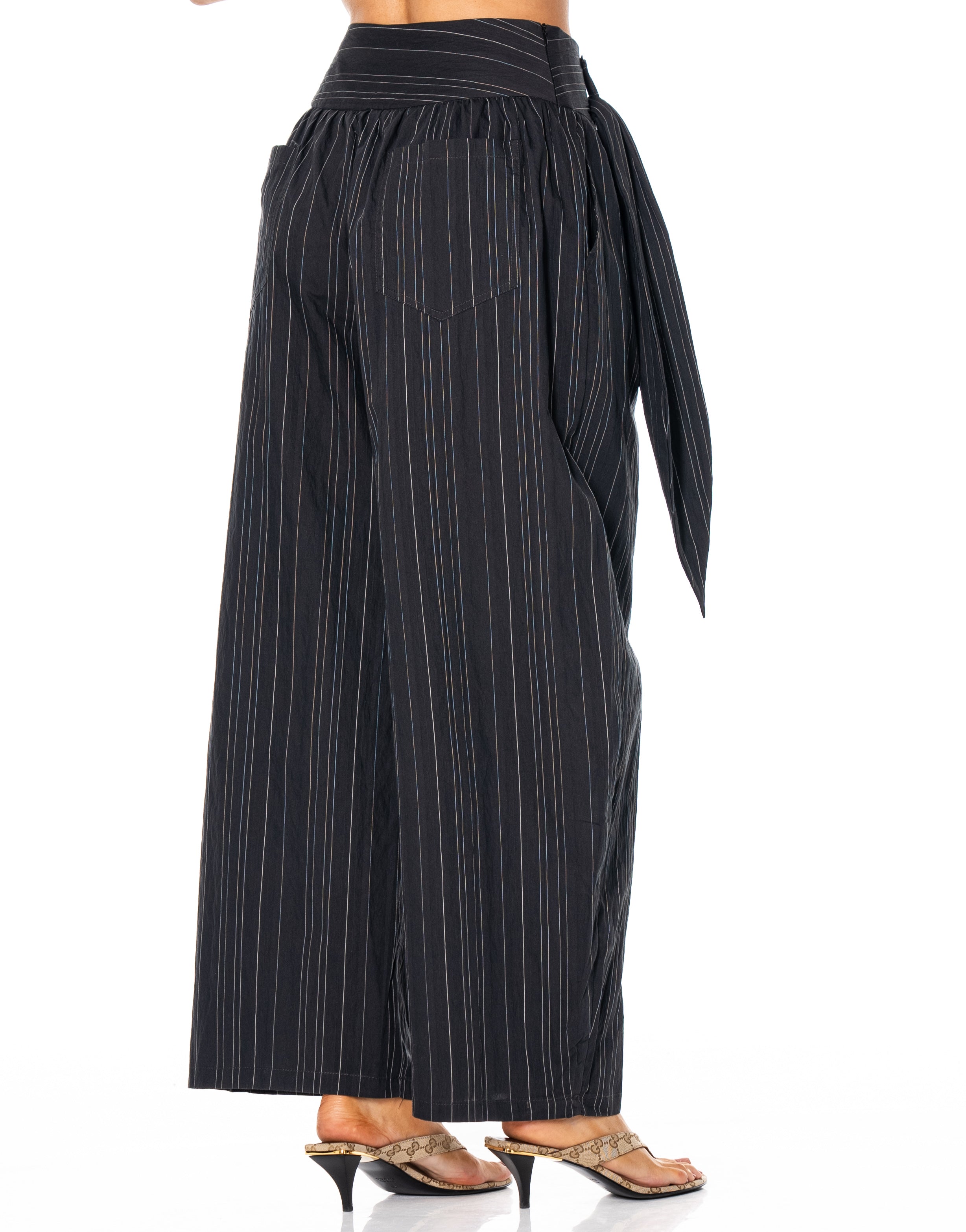 Wide-Leg Balloon Pant - Black