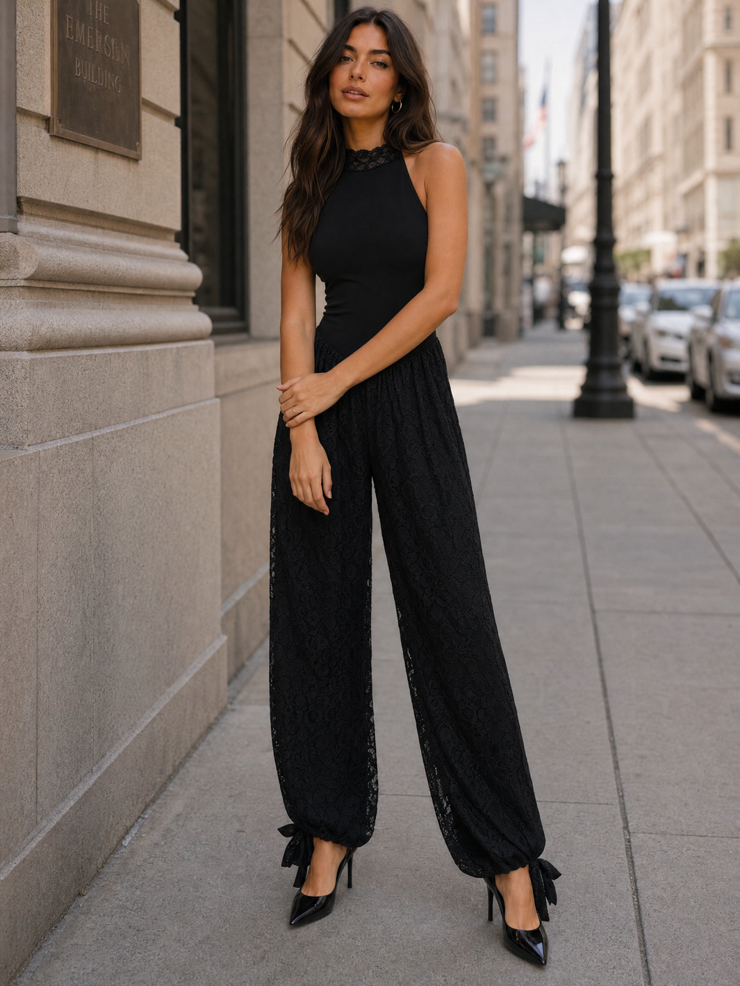 Sleeveless Jumpsuit - Black