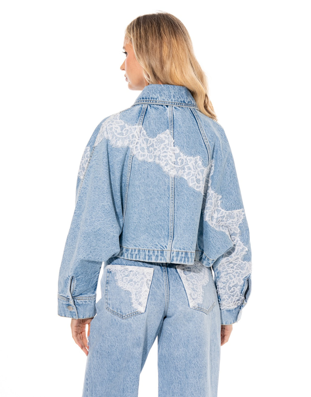 Denim Lace Jacket - Denim