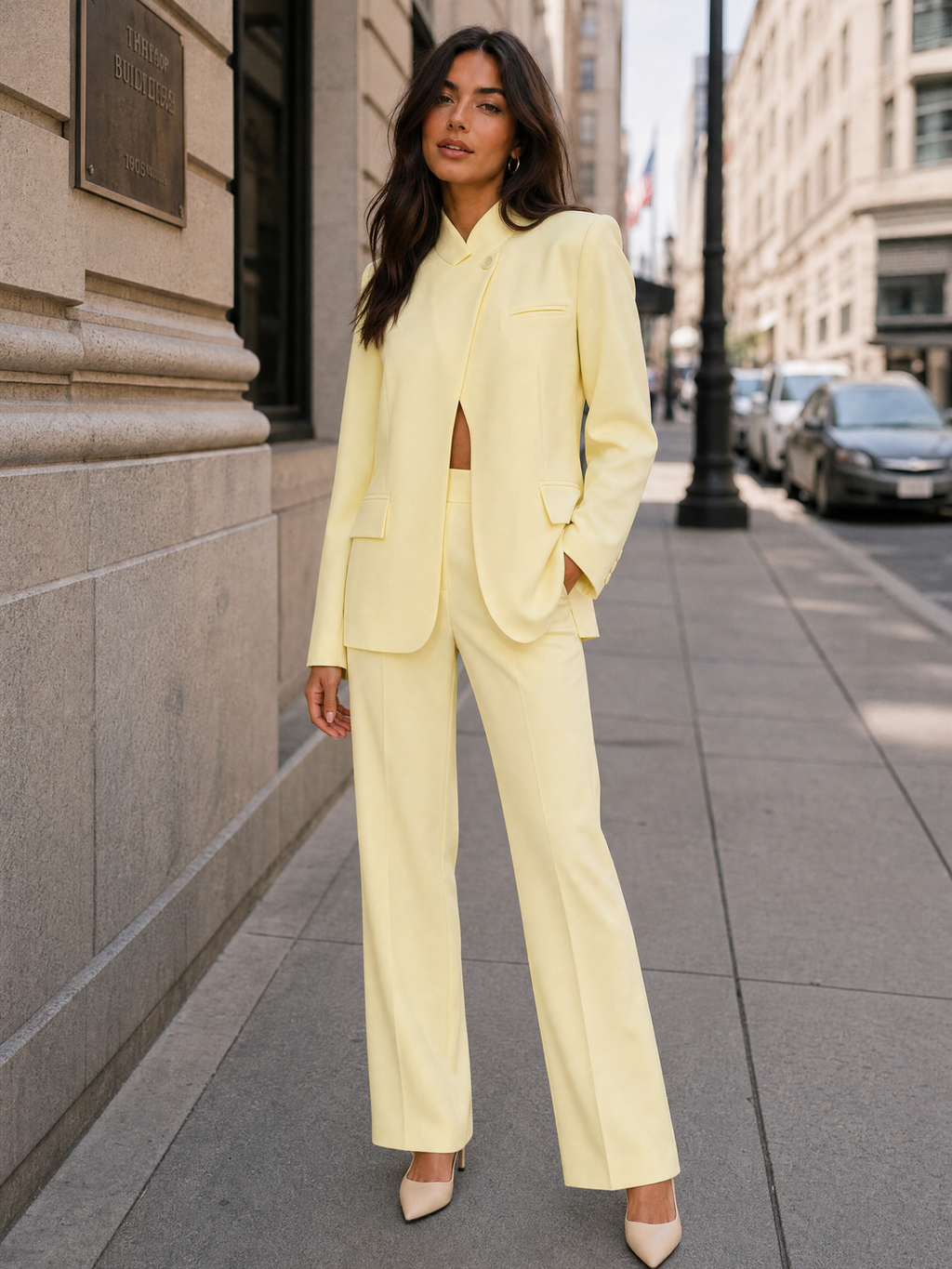 Two Piece Suit - Yellow
