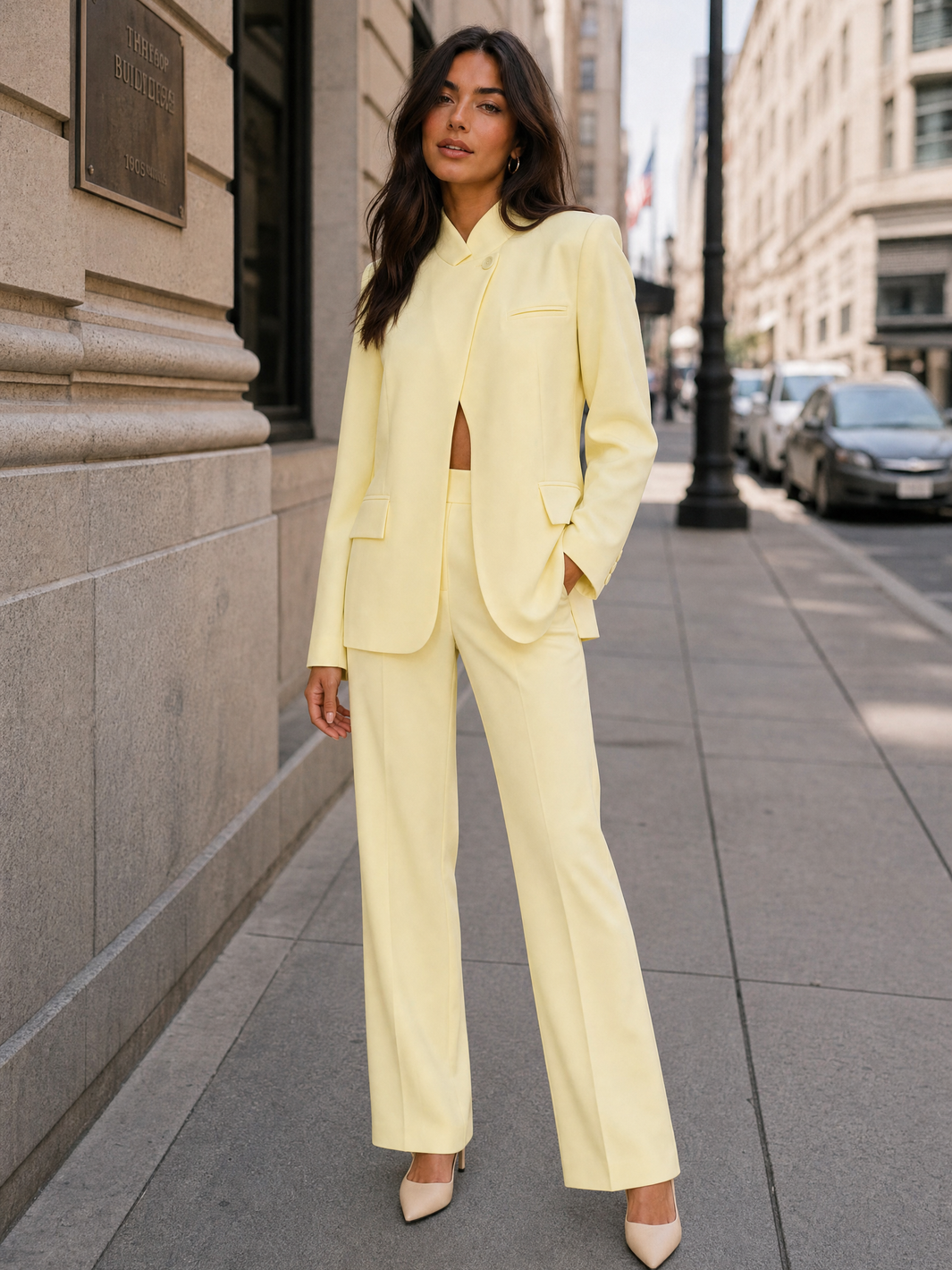 Two Piece Suit - Yellow