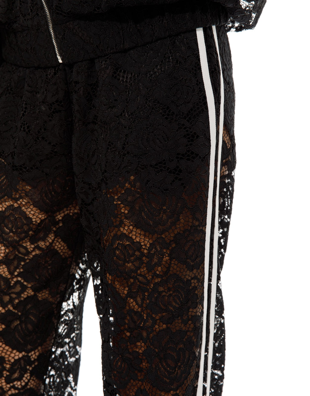Lace Tracksuit Set - Black