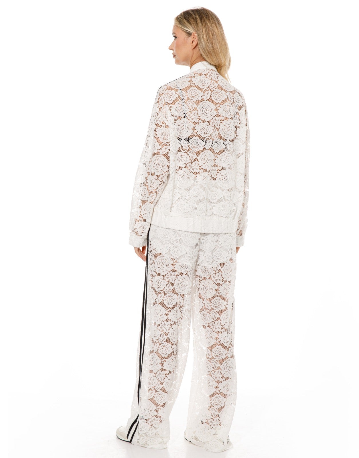 Lace Tracksuit Set - White