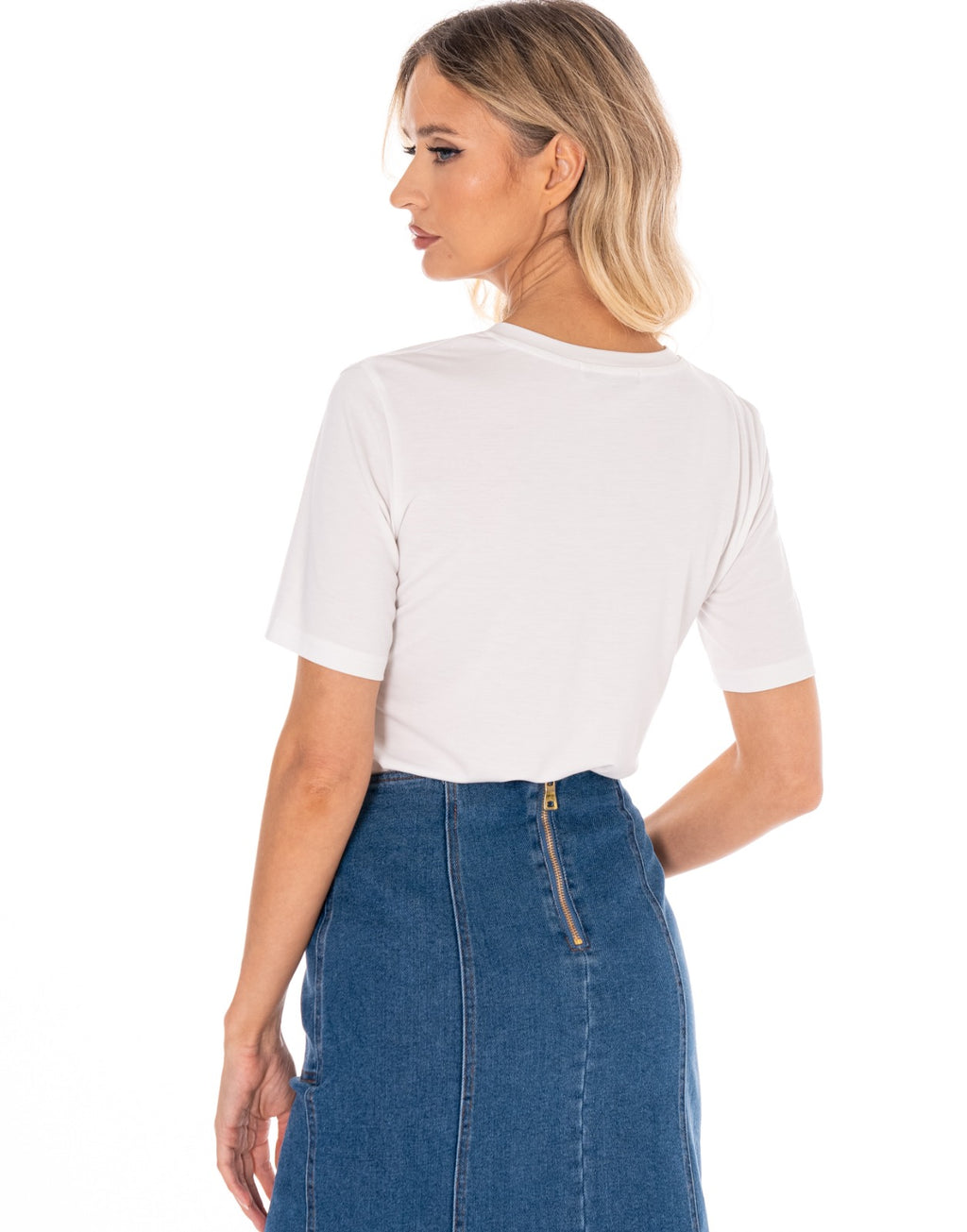 Ring Detail Tee - White