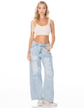 Ribbed Scoop Bralette - Beige