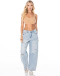 Ribbed Scoop Bralette - Camel