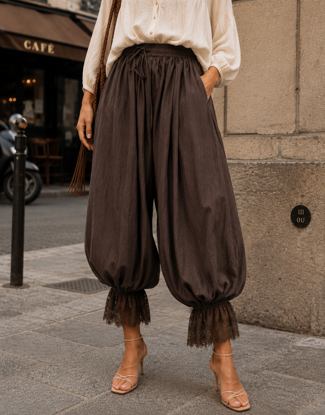 Balloon Harem Pant - Coffee