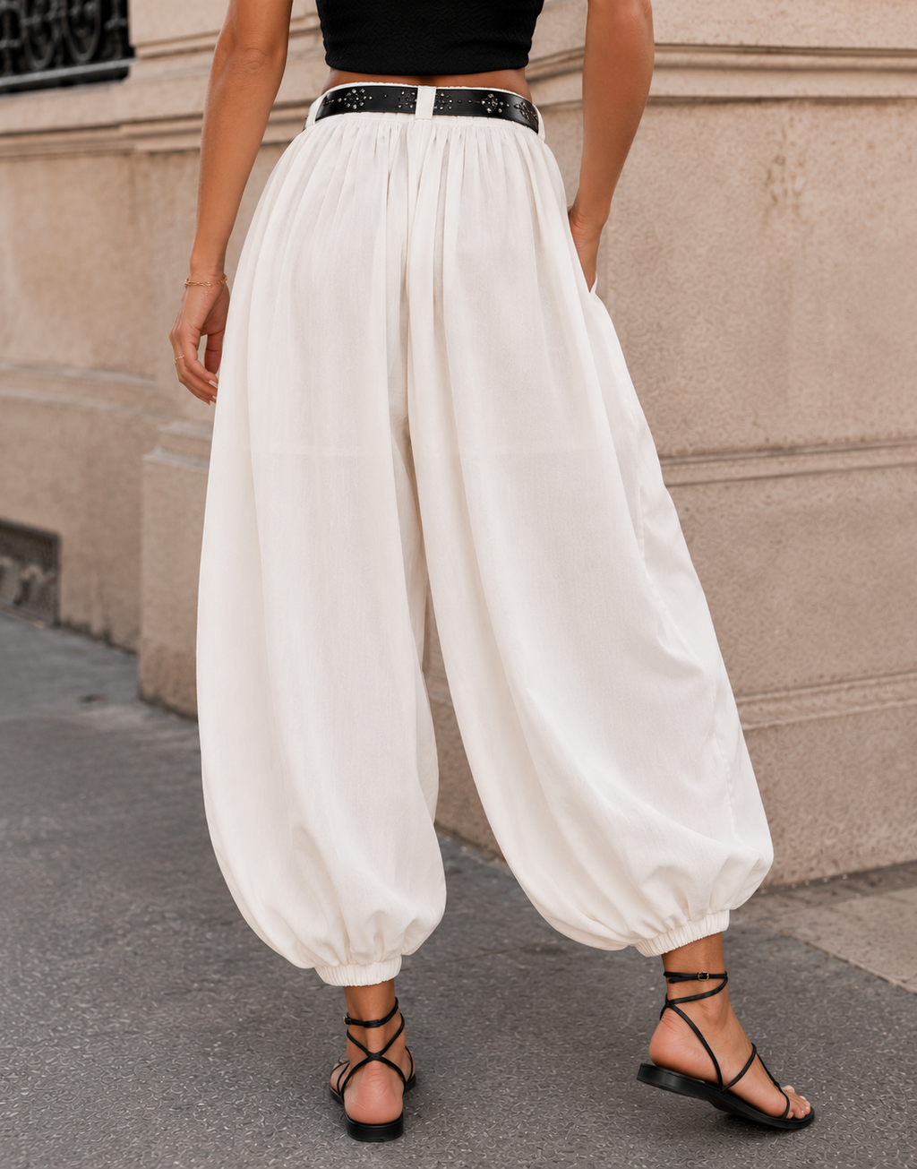 Balloon Harem Pant - Apricot
