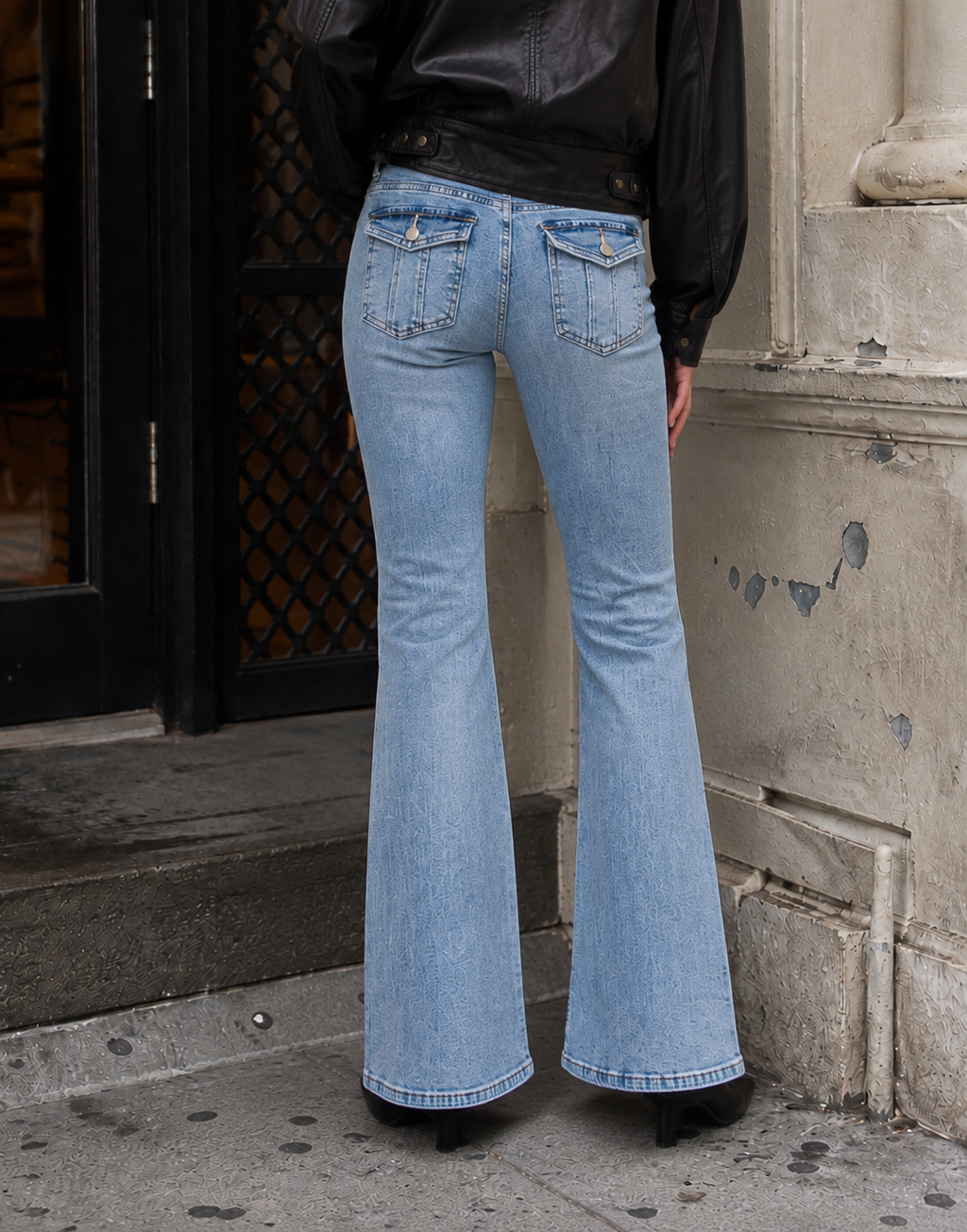 Bootcut Flare Jeans - Denim