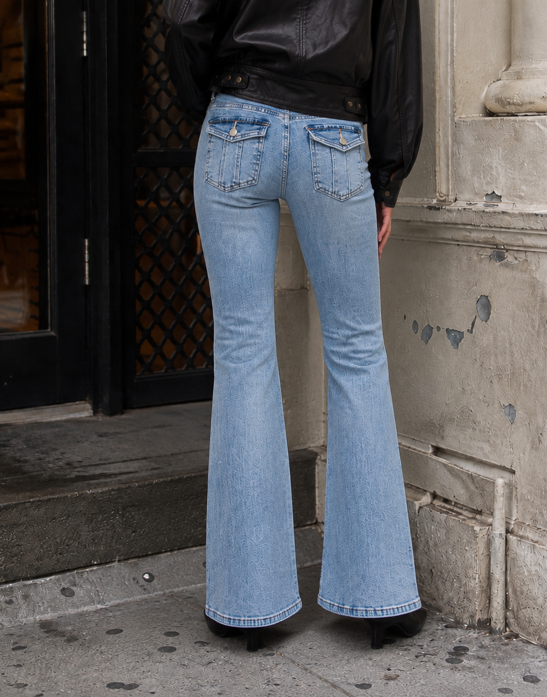 Bootcut Flare Jeans - Denim