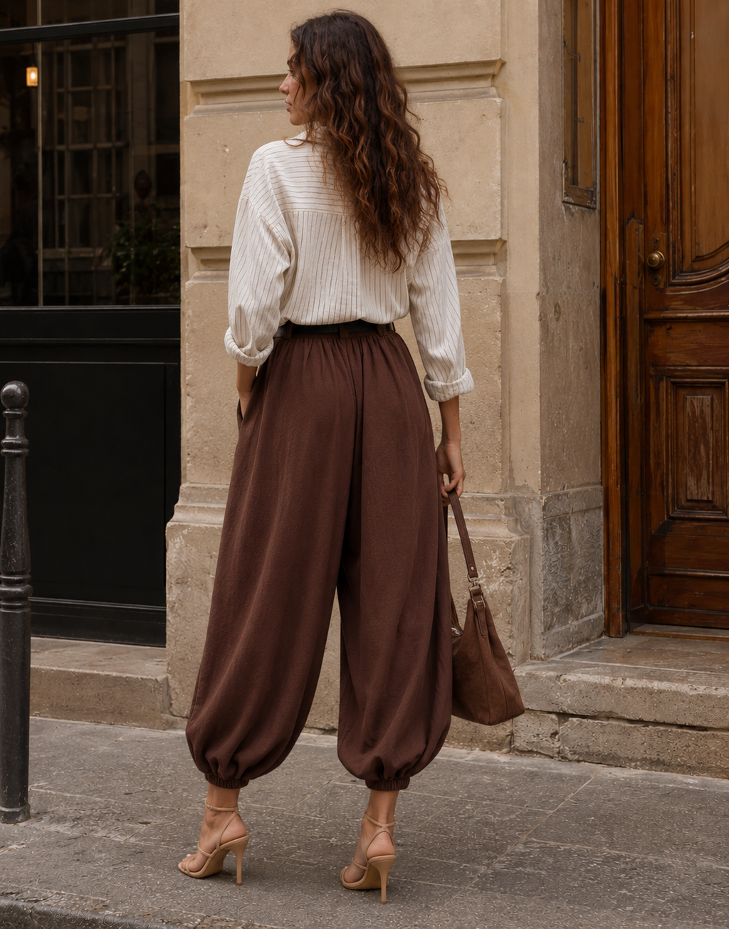 Balloon Harem Pant - Coffee