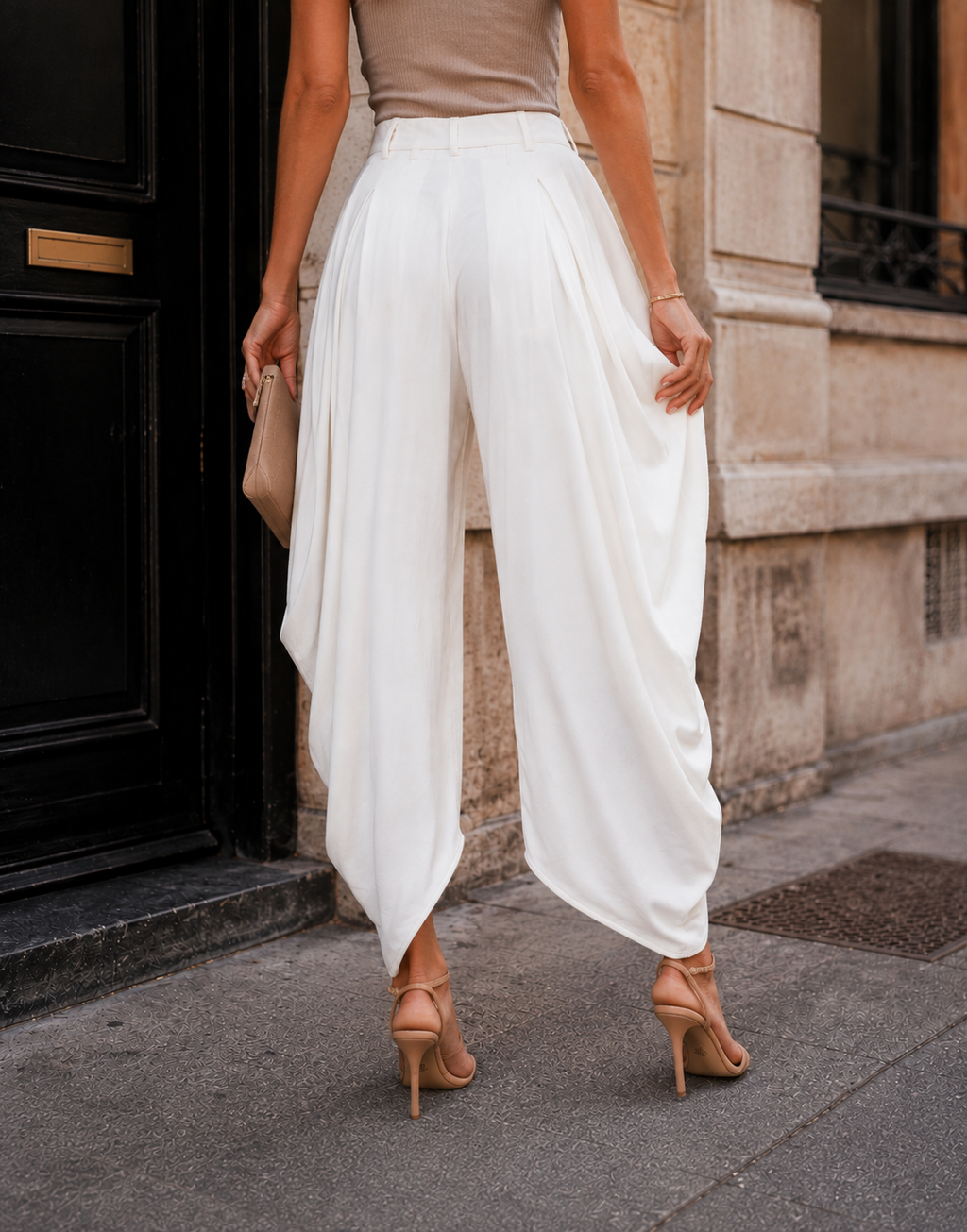Balloon Harem Pant - Apricot
