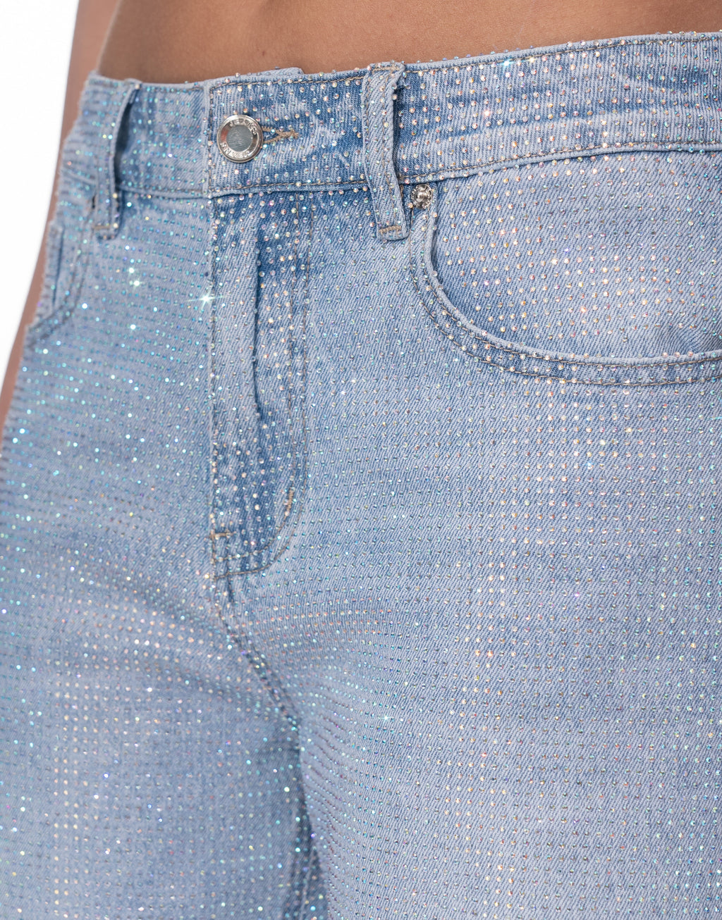 Wide-Leg Denim Jeans - Denim
