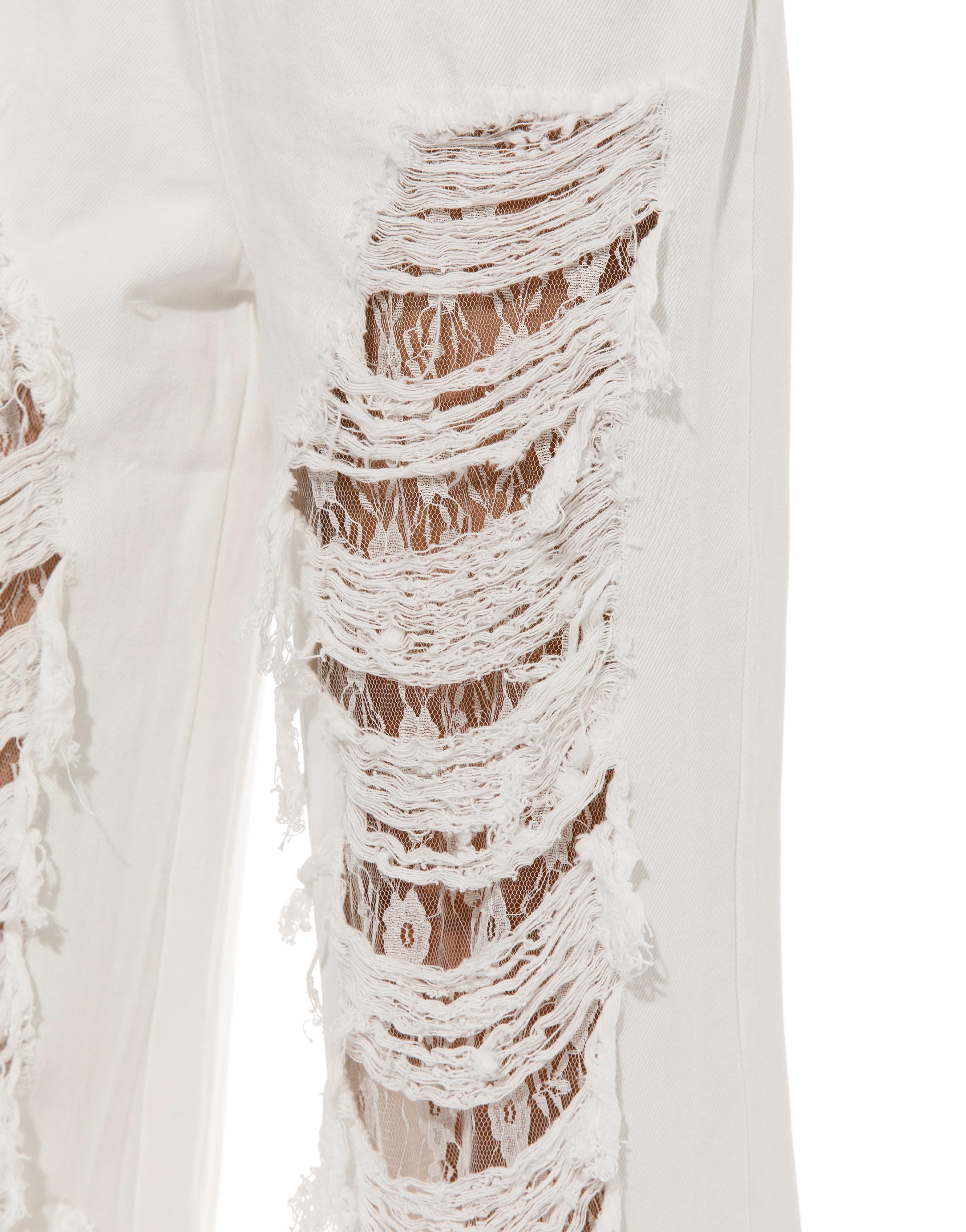Lace Sleeveless Top - White