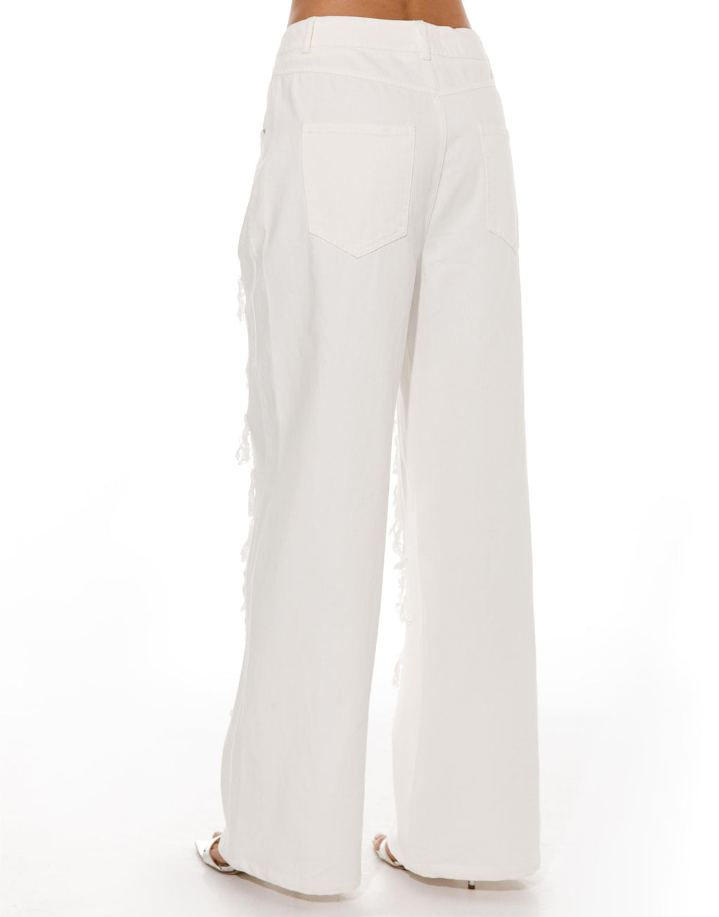 Lace Sleeveless Top - White