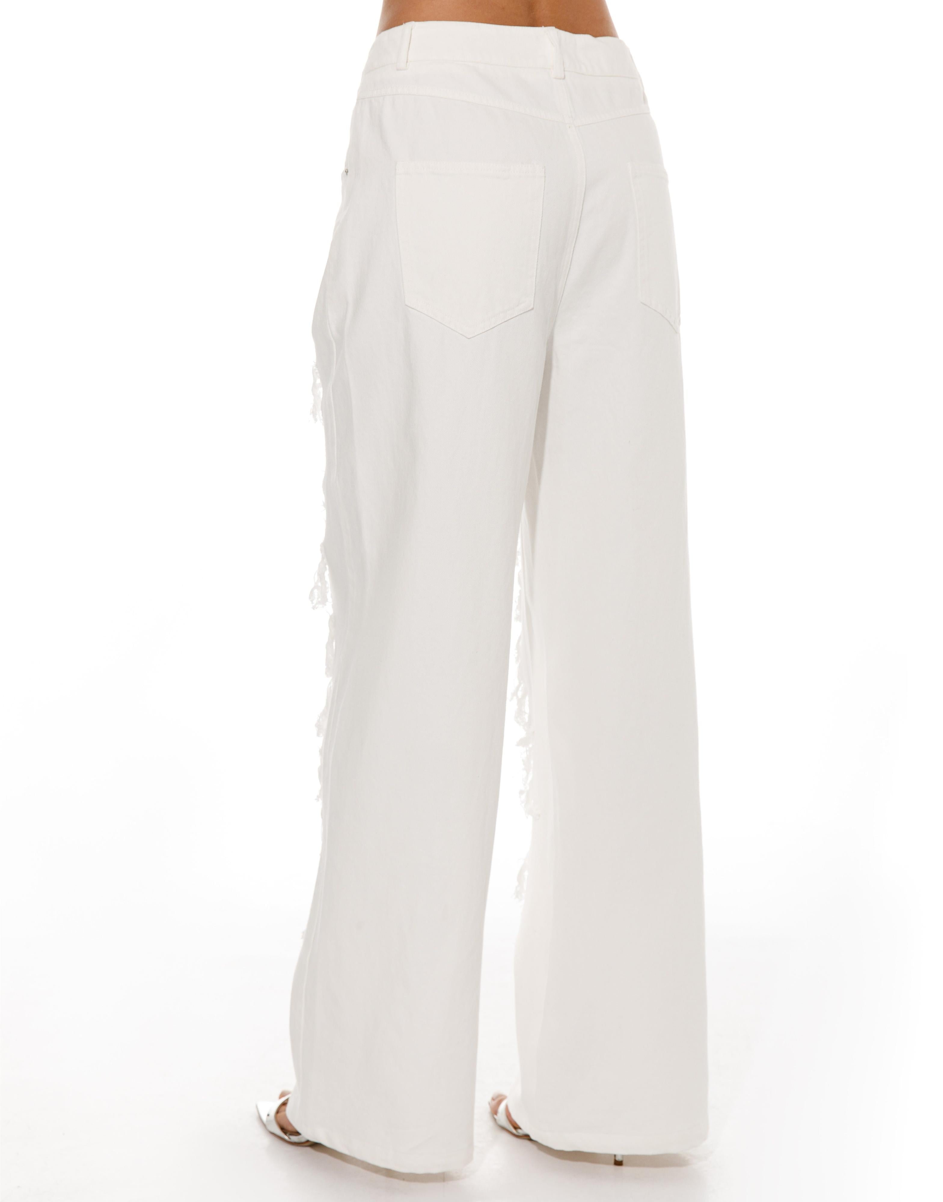 Lace Sleeveless Top - White