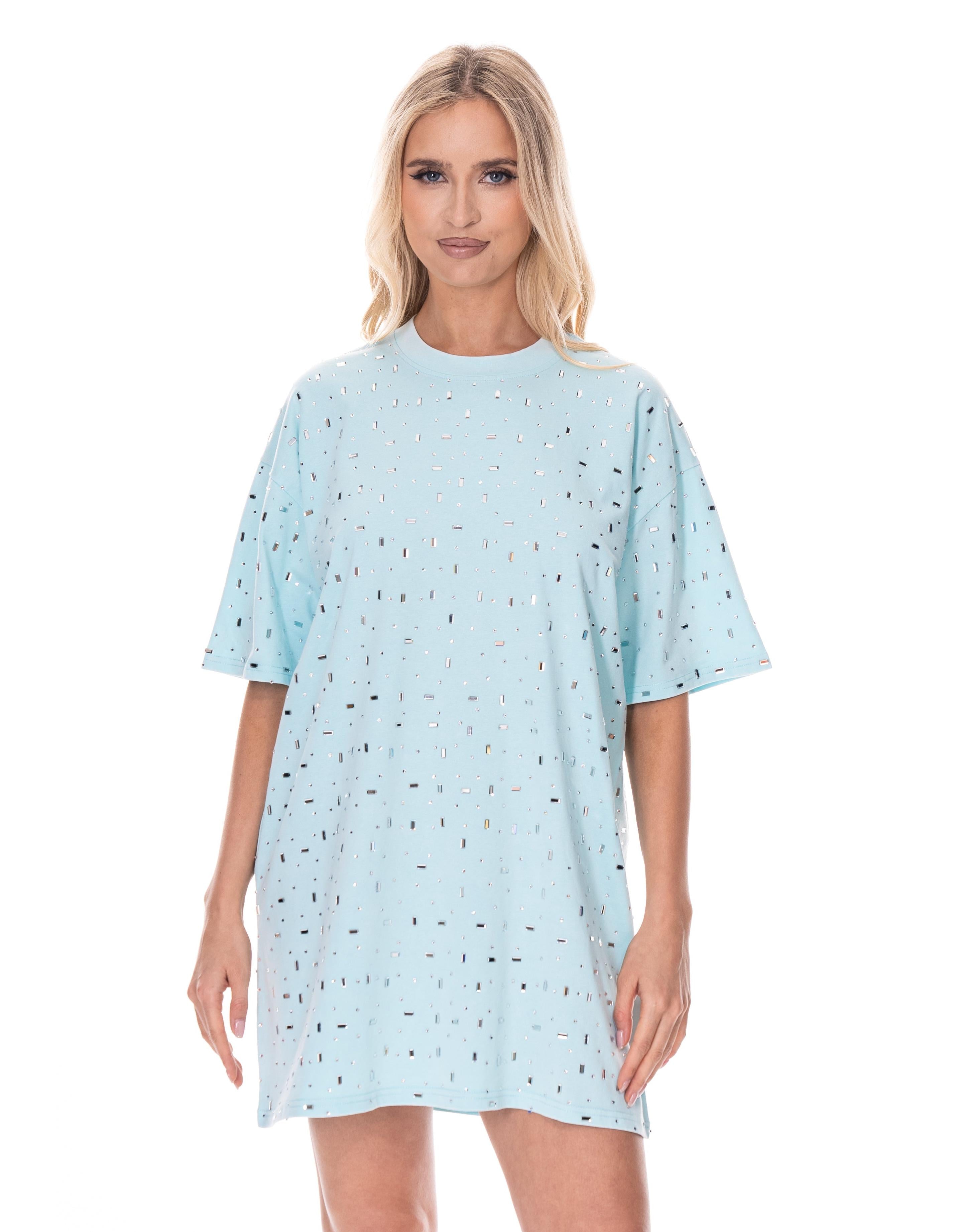Pink Mini T-Shirt Dress - Mint