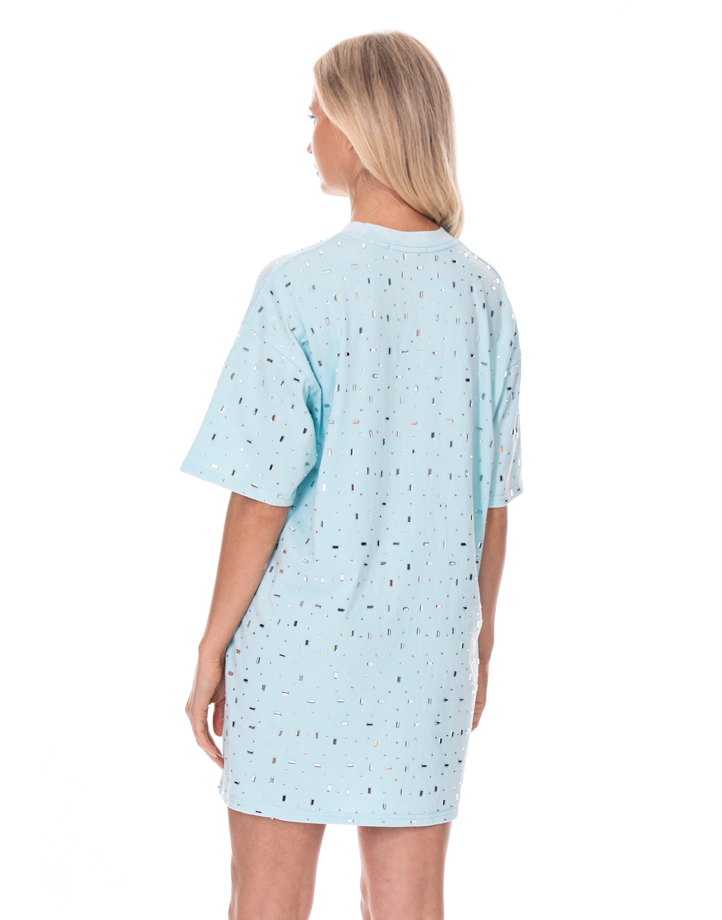 Pink Mini T-Shirt Dress - Mint