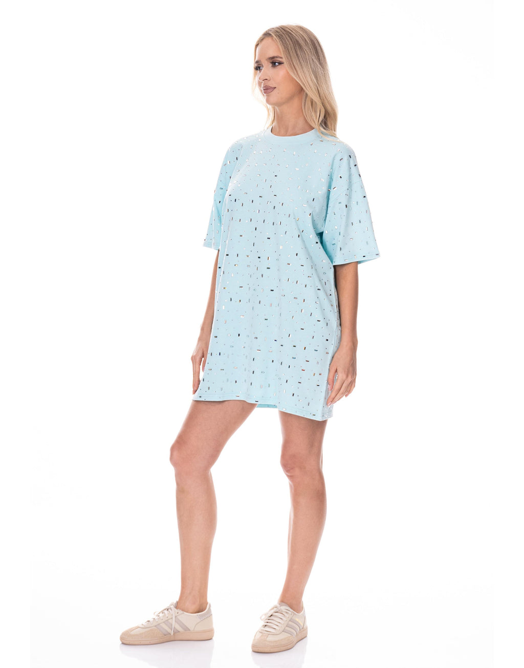 Pink Mini T-Shirt Dress - Mint