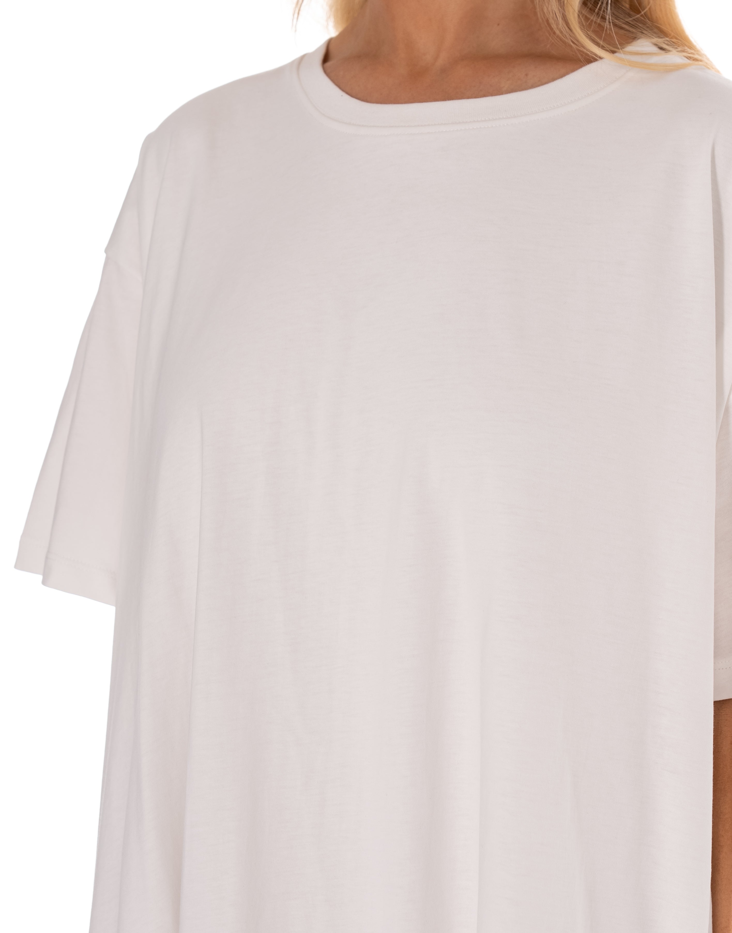 Loose T-Shirt Mini Dress - White