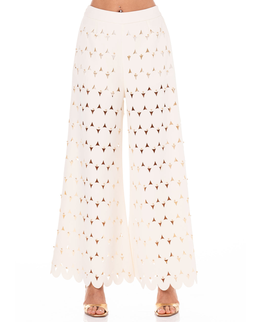 Peplum Strapless Top - Beige