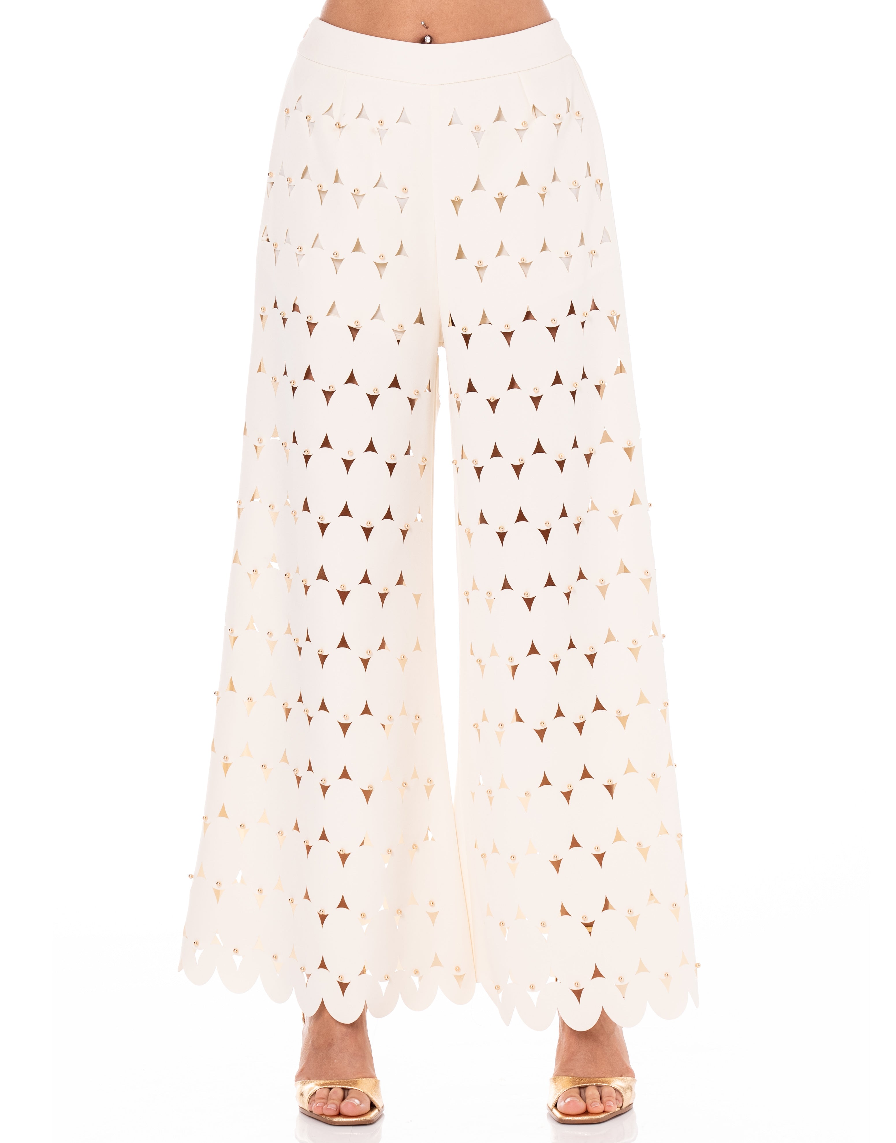 Peplum Strapless Top - Beige