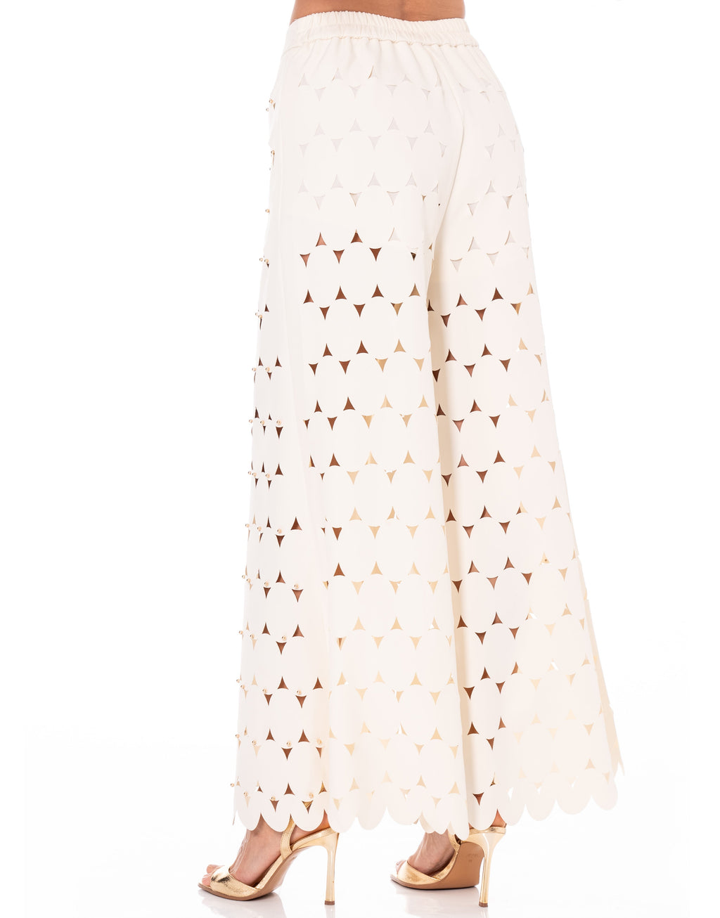 Peplum Strapless Top - Beige