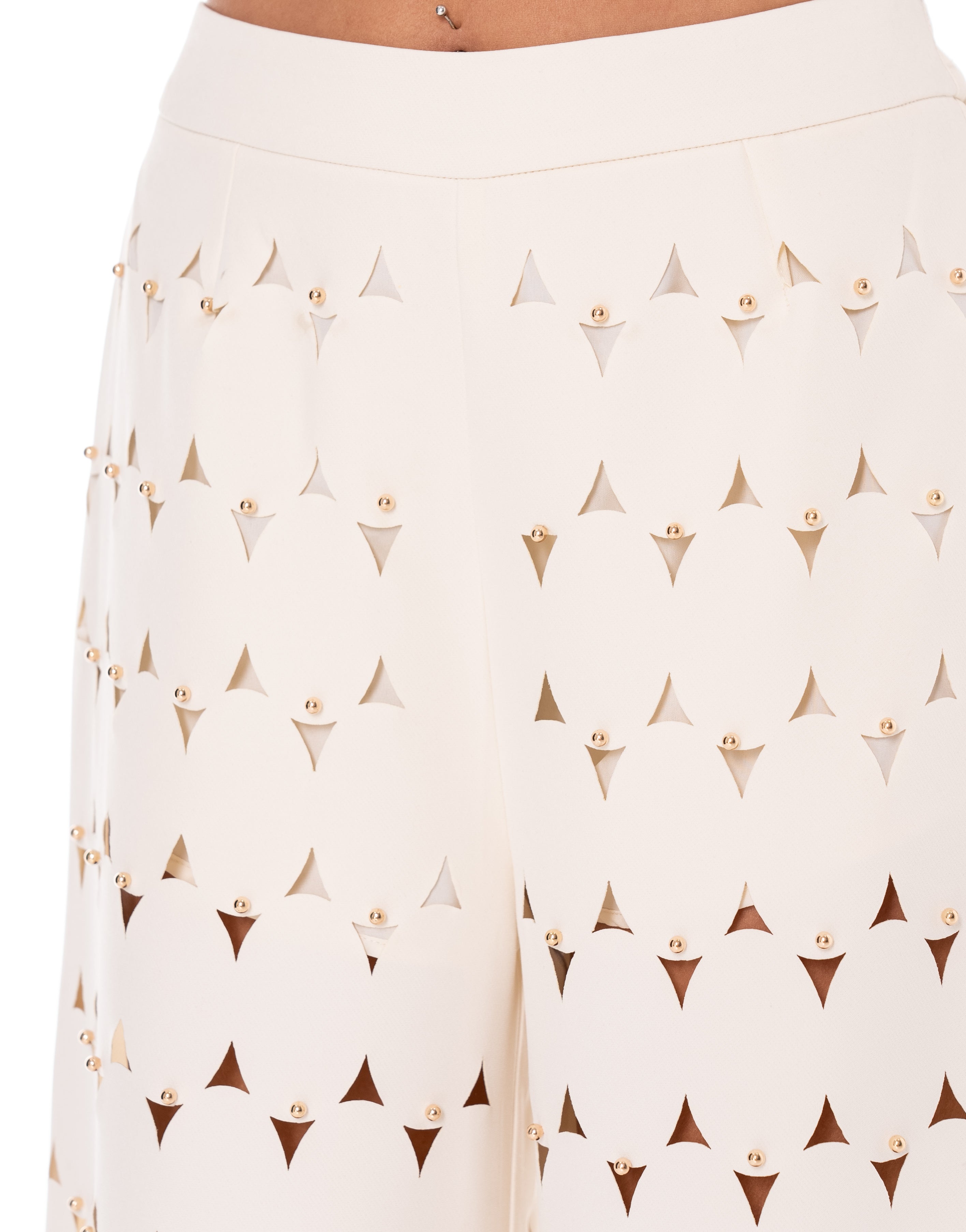Peplum Strapless Top - Beige