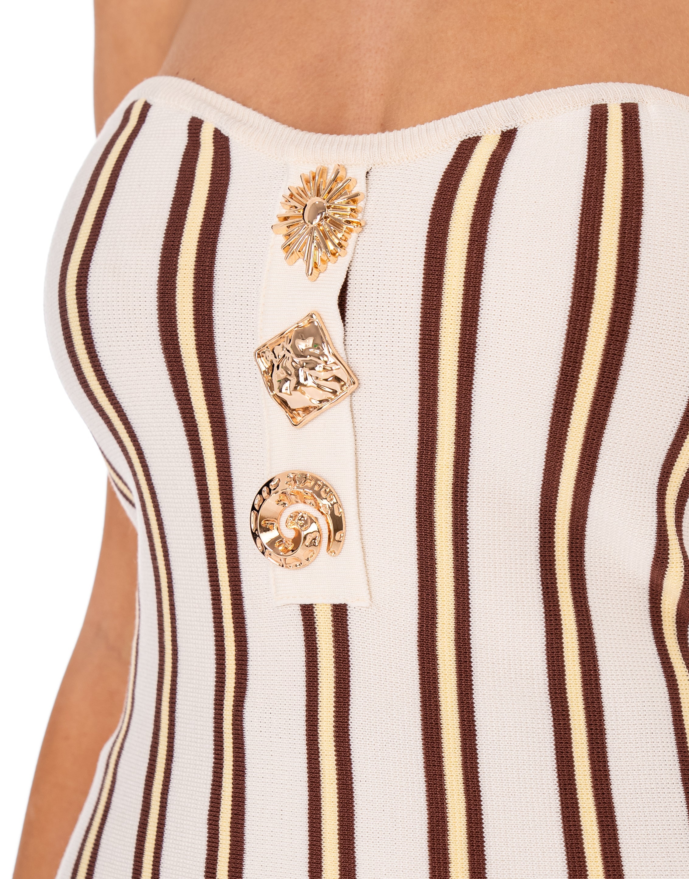 Wide-Leg High-Waist Pants - White
