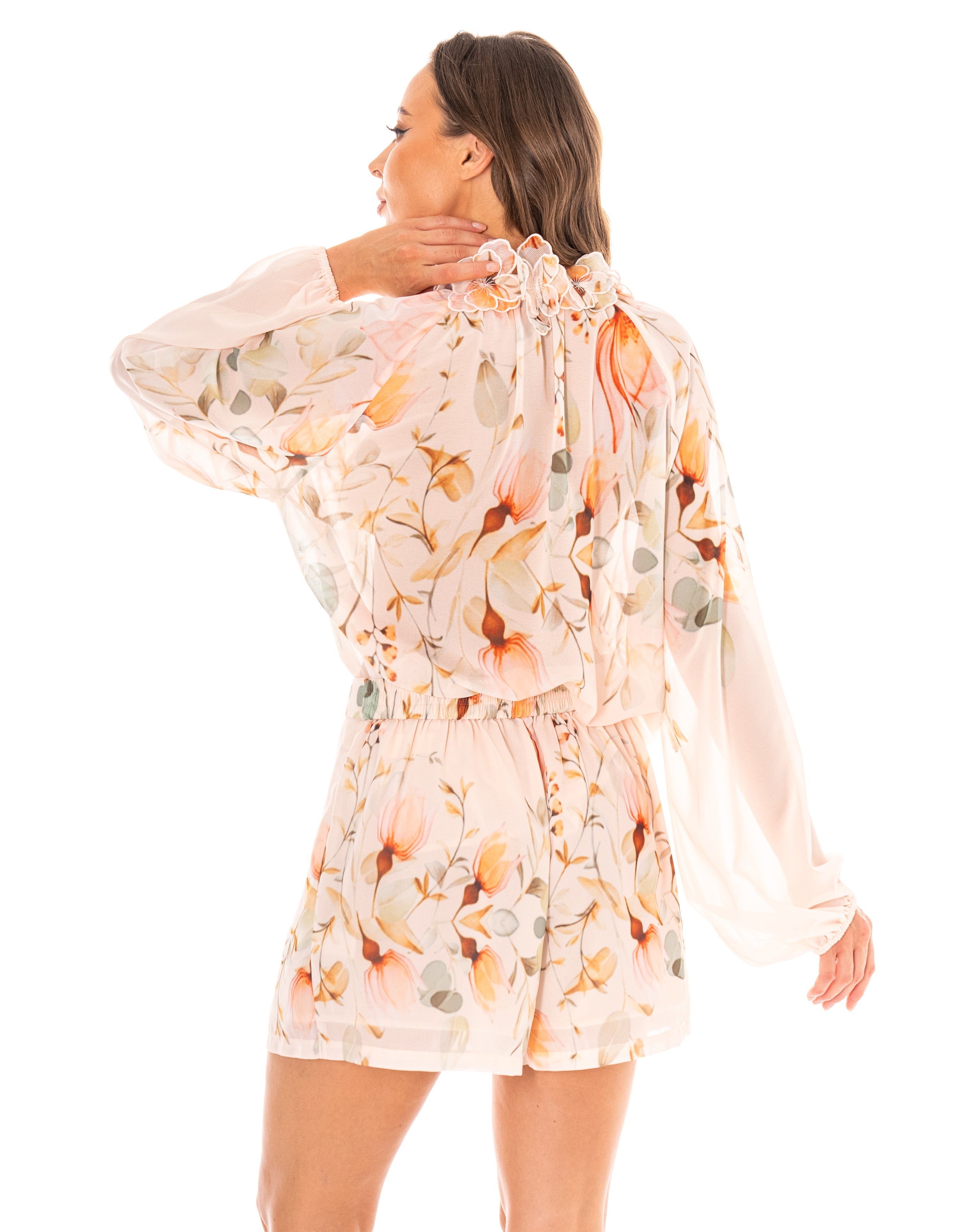 Floral Pleated Shorts - Multi