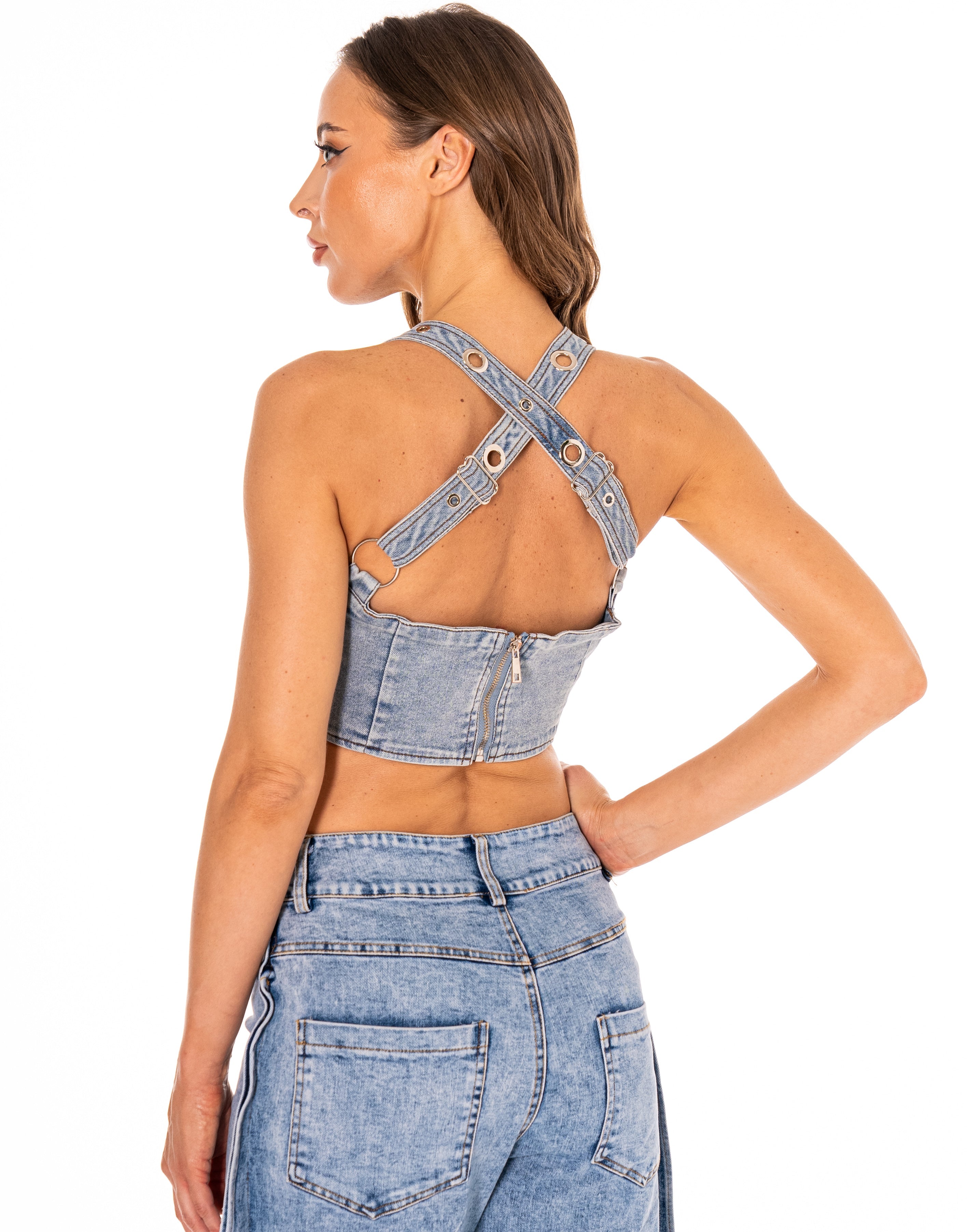 Denim Crop Top - Denim