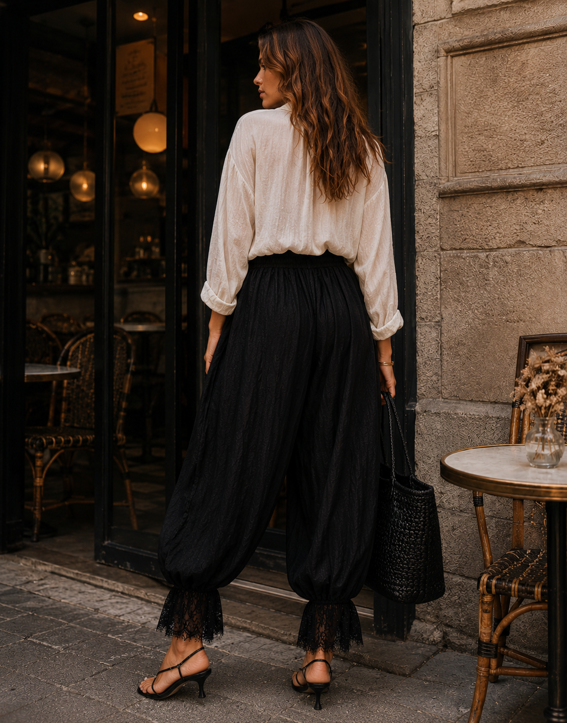 Balloon Harem Pant - Black