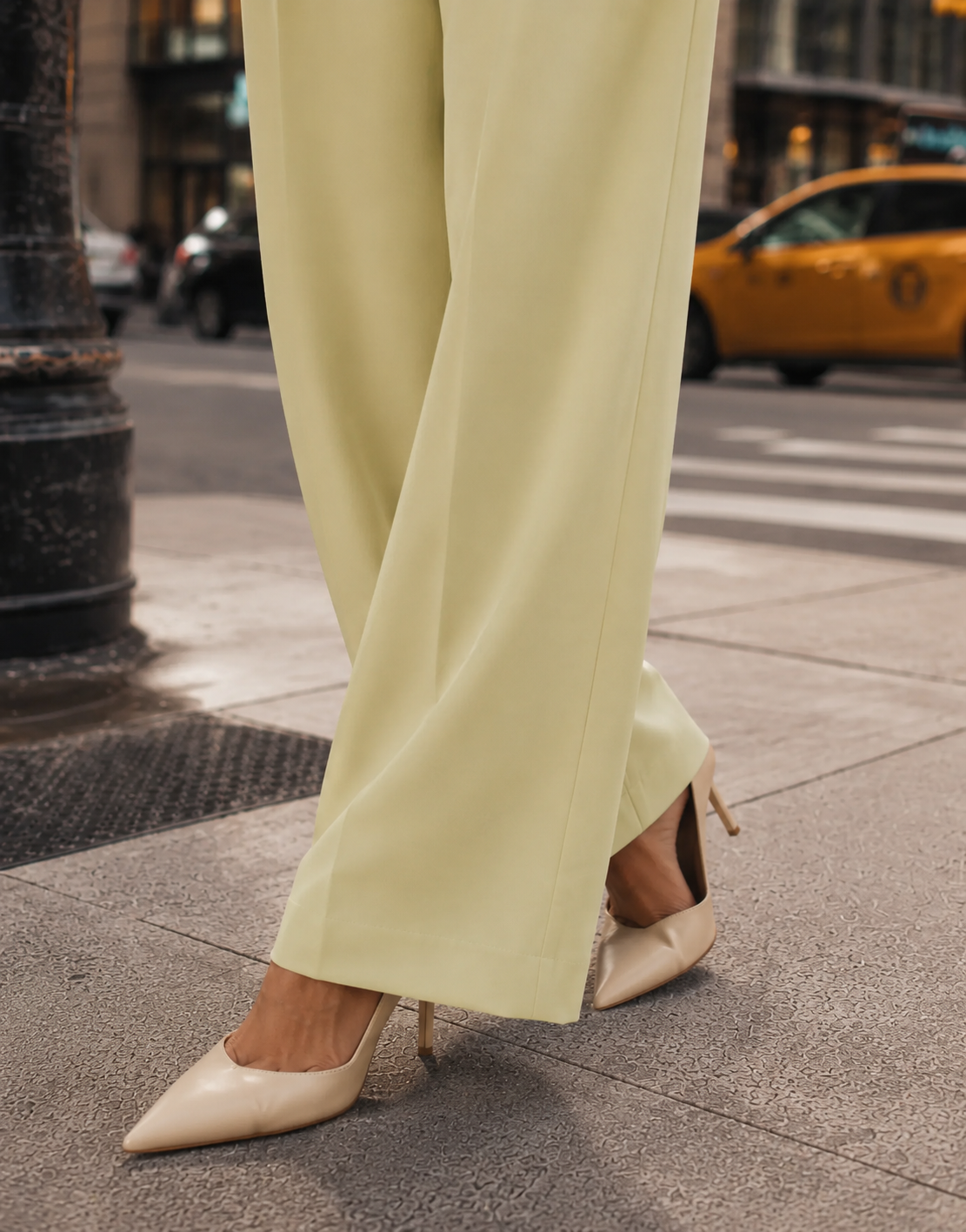 Wide Leg Pant - Green
