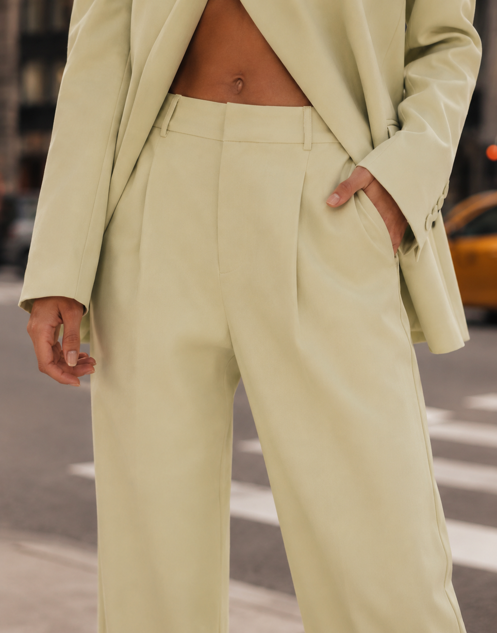 Wide Leg Pant - Green