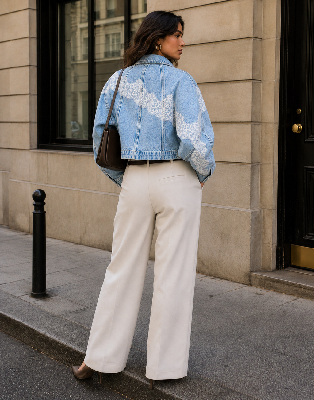 Denim Lace Jacket - Denim