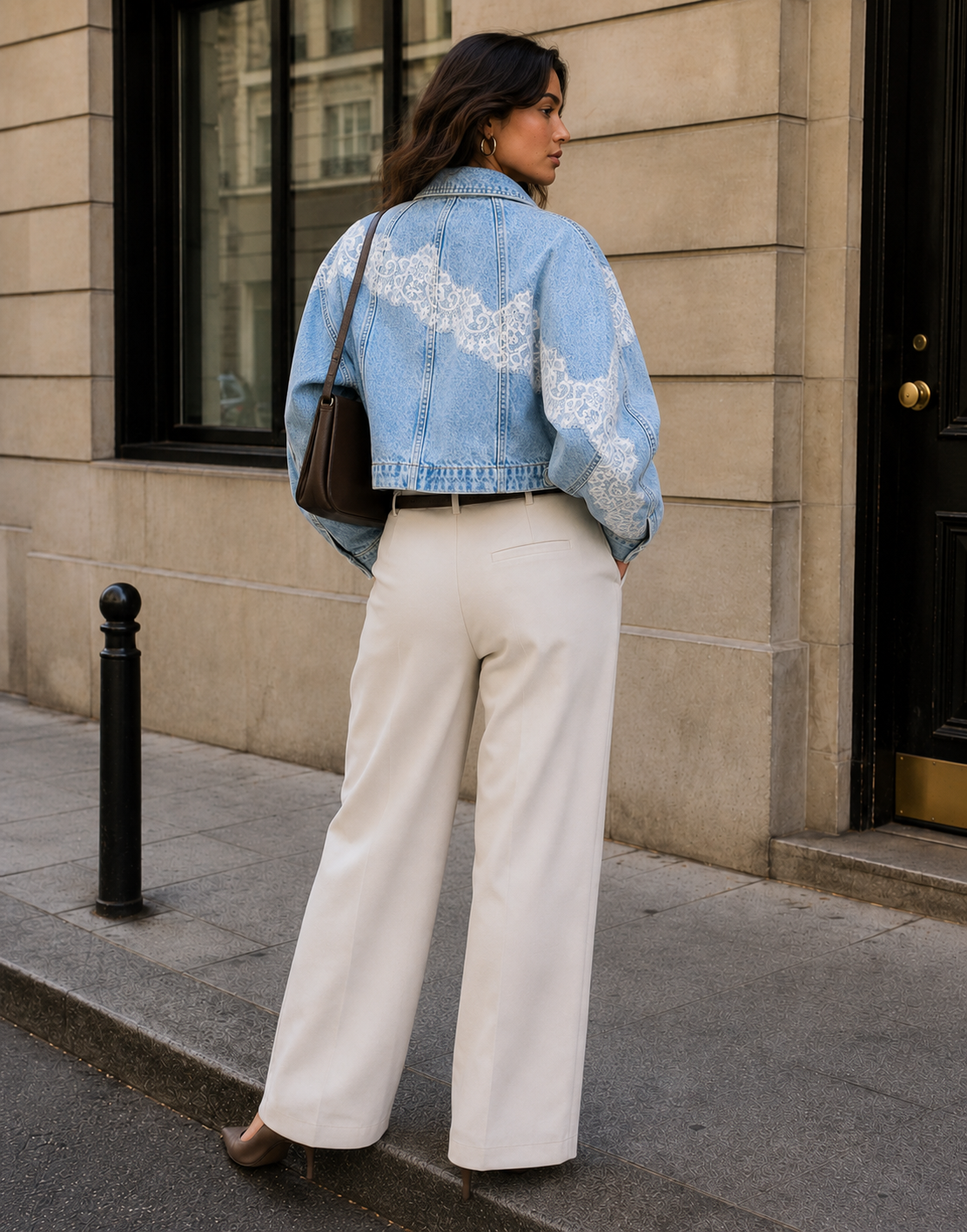 Denim Lace Jacket - Denim