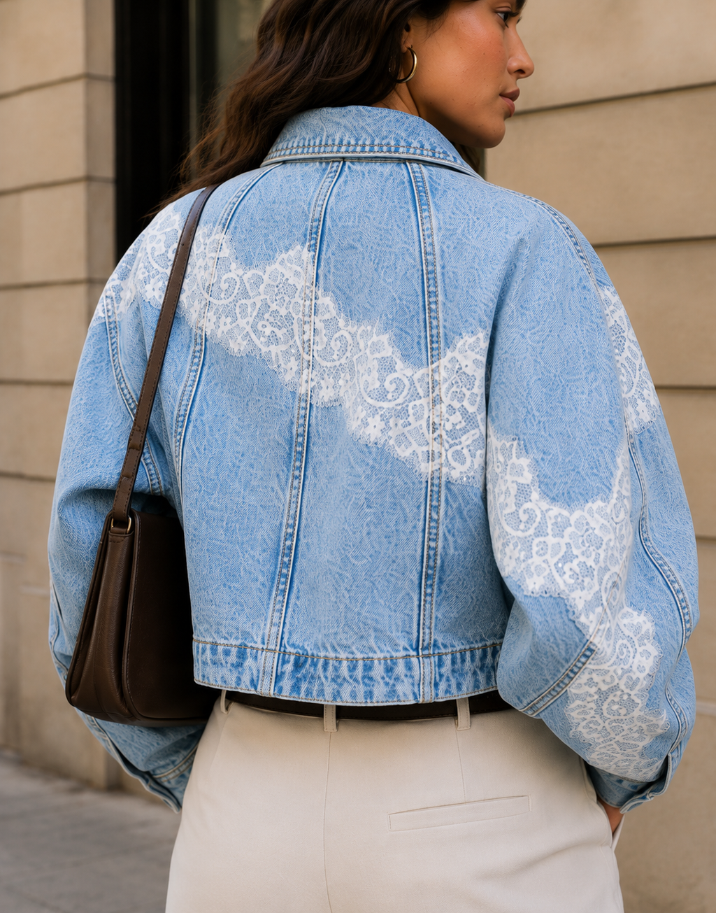 Denim Lace Jacket - Denim