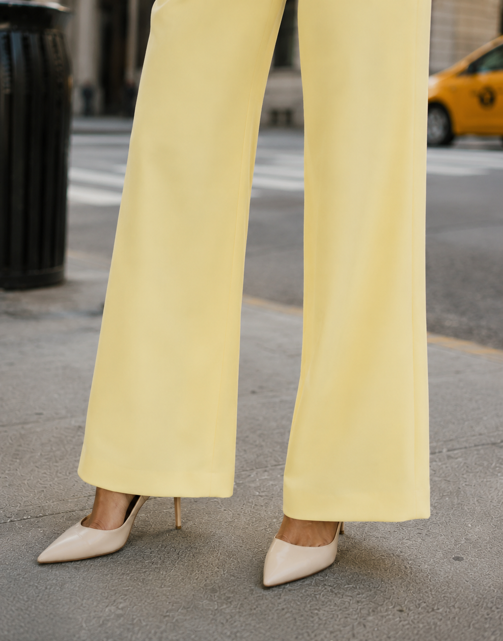 Wide Leg Pant - Yellow