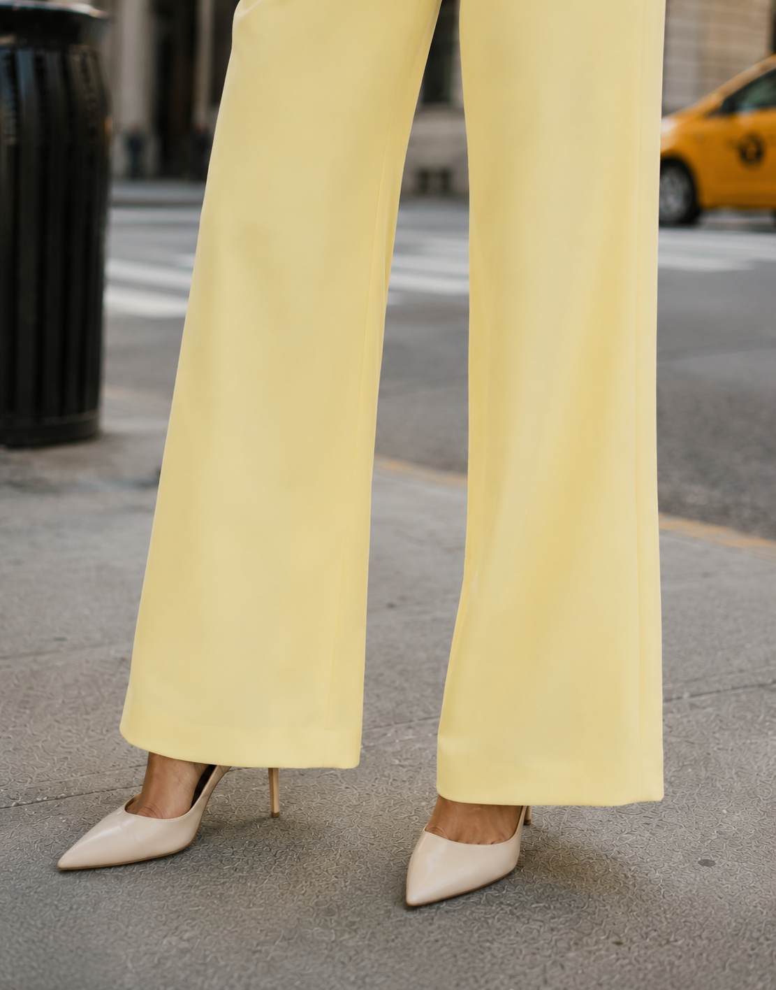 Wide Leg Pant - Yellow