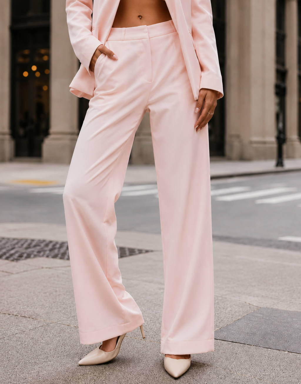 Wide Leg Pant - Pink