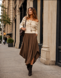 Wide Leg Pants - Brown